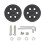 2PCS Quiet Rolling Suitcase Replacement Wheels Easy-71 black 1