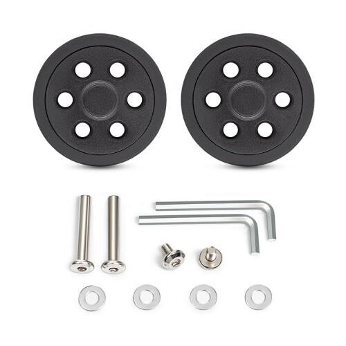 2PCS Quiet Rolling Suitcase Replacement Wheels Easy-71 black