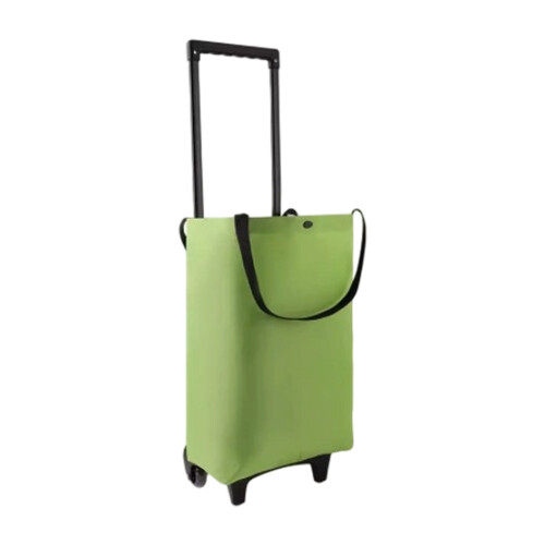 Rolling Bag Retractable Grip Mechanism High Capacity-green