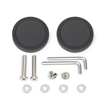 2PCS Practical Luggage Roller Wheels Universal-63 black