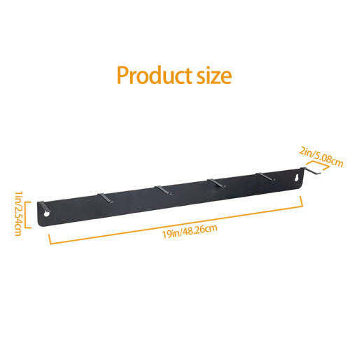 6 Slot Metal Brush Owner Wall Mount Tool Planner Rustproof 2
