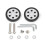 2PCS Practical Suitcase Rollers Multi Brand-69 silver 1