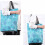 Adjustable Height Foldable Trolley Cart With-white flowers 5