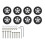 8PCS Multipurpose Travel Wheel Set Quiet Rotation-17model 1