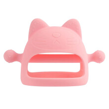 Draagbare bijtring voor baby's, zachte siliconen fopspeenvervanger vanaf 3 maanden, babywantje van voedselveilig materiaal, lichtgewicht ontwerp voor