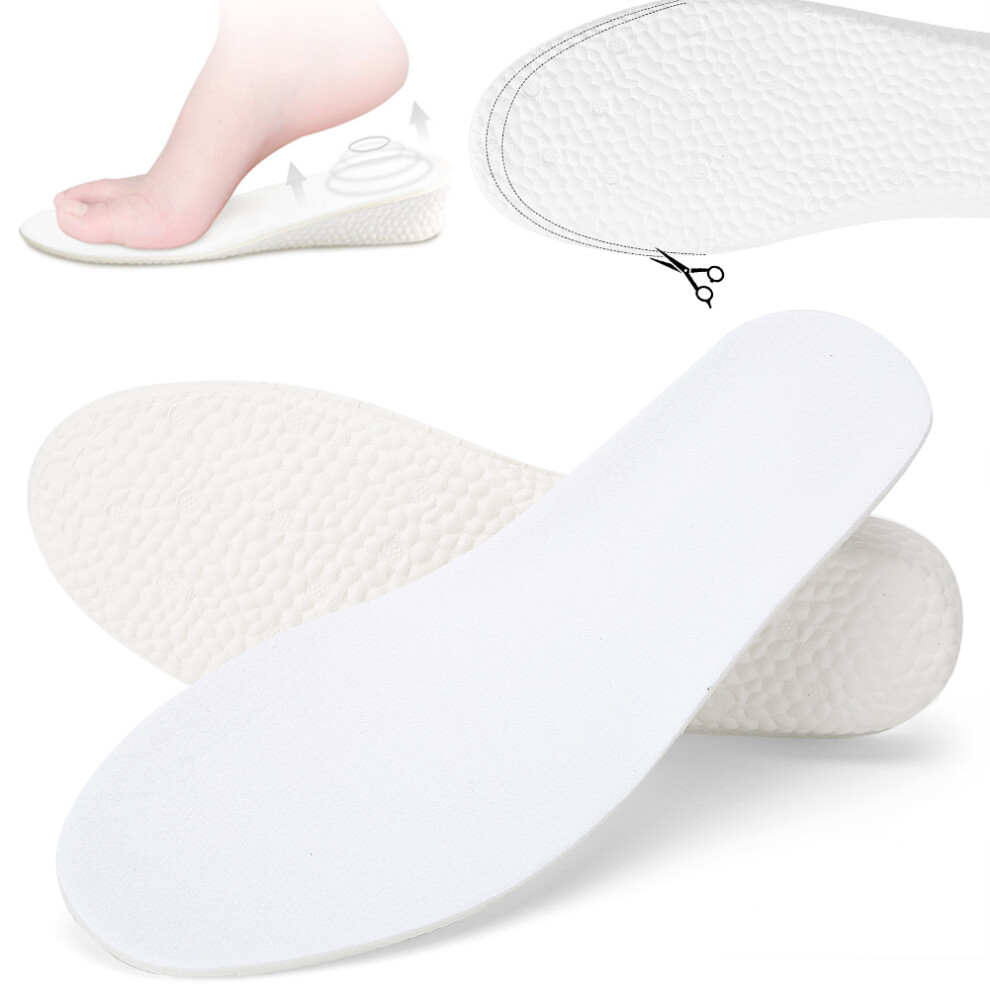 2pcs Height Increase Insoles 2.5cm Breathable Soft Sport Shoe Pads 39-40