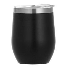 Copo térmico elegante em aço inoxidável para vinho, com parede dupla de isolamento a vácuo, capacidade para 350 ml (12 onças), à prova de
