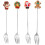 Χριστουγεννιάτικα Swizzle Sticks, Κομψοί Χριστουγεννιάτικοι Αναδευτήρες Κοκτέιλ για 1