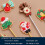Χριστουγεννιάτικα Swizzle Sticks, Κομψοί Χριστουγεννιάτικοι Αναδευτήρες Κοκτέιλ για 4