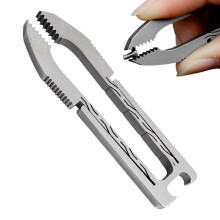 Tweezers for Men,Titanium Alloy Tweezers with Bottle Opener Function - Outdoor Tool for Eyebrow Clamping Craft Home Camping Hiking Activities