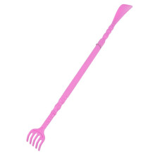 Shoe Horns Back Scratcher 2 in 1 Massage Tool for Men Women Seniors Pregnancy (Pink)