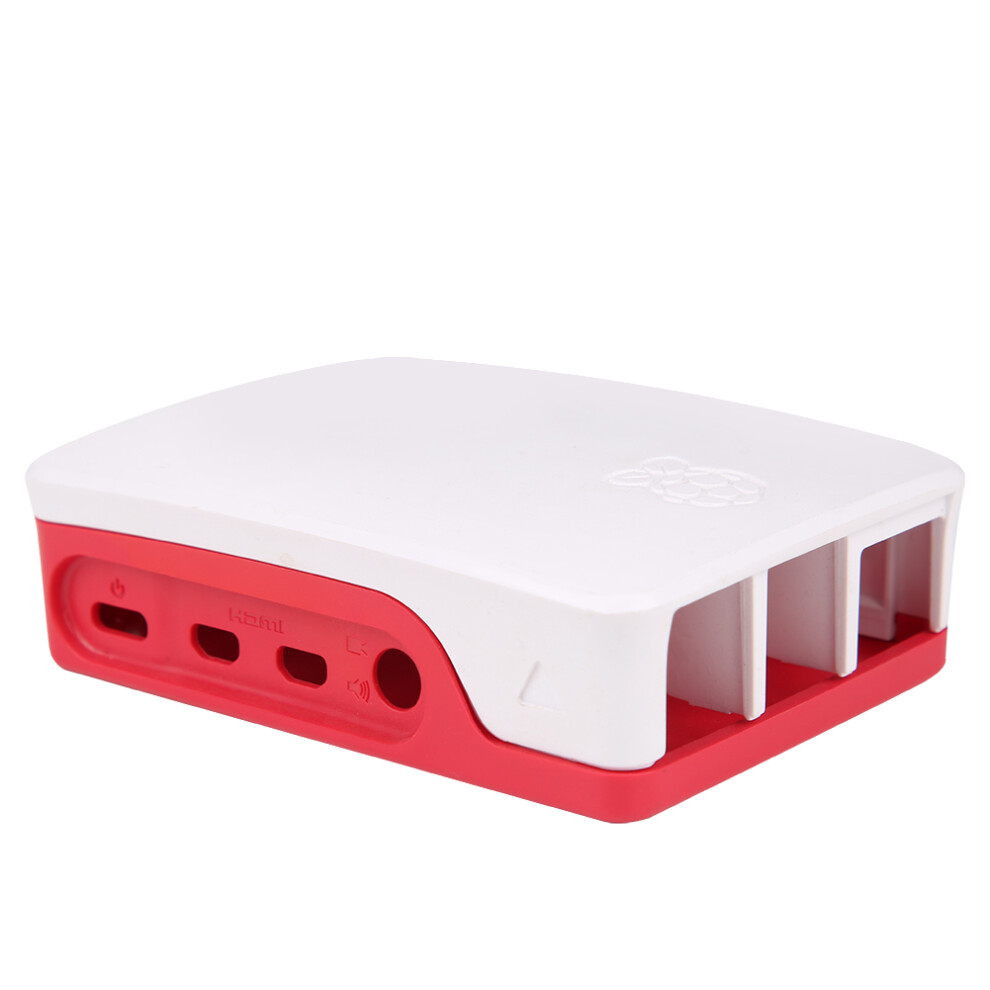 Abs Case For Raspberry Pi 4B Corrosion-Resistant Accurate Fit White/Red 3011362020169