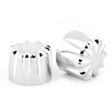 2pcs Aluminum Front Axle Nut Cap 29mm for Touring & Cruiser Motorcycle