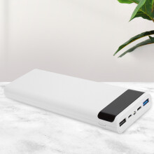10x18650 Battery Box Power Bank Shell Kit, White, DIY Portable Charger