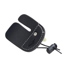 Leather Finger Tab Protective Sleeve for Recurve Shooting Adjustable Finger Protector for Adult Beginners and Professional Archers