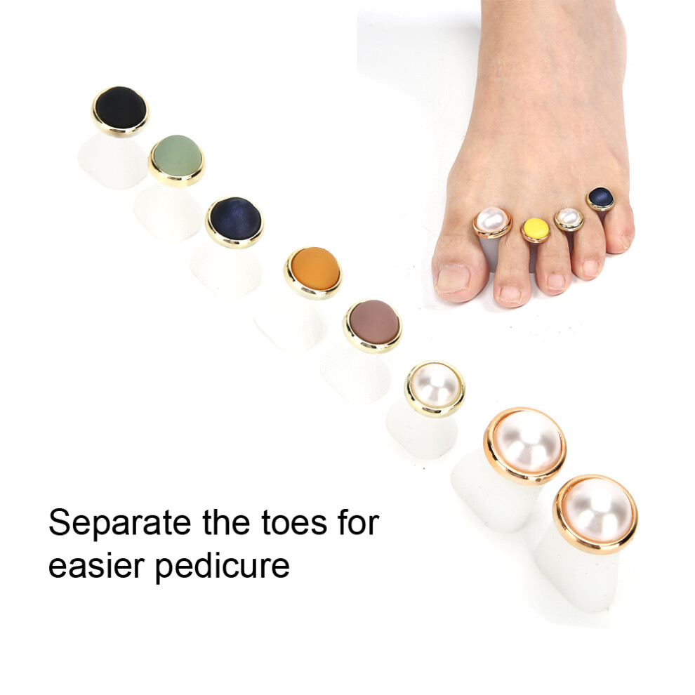 8pcs Silicone Toe Separators Washable and Reusable Pedicure Tool G