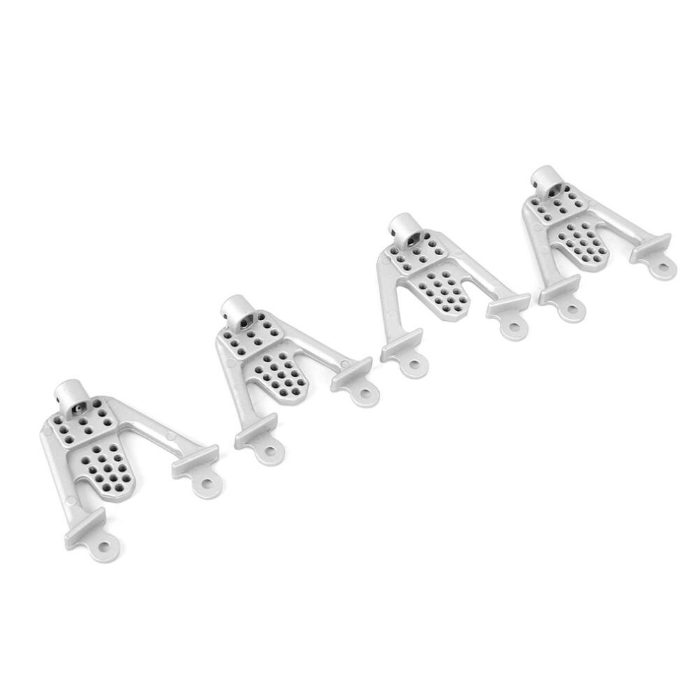 Metal Shock Damper Towers For Scx10 1/10 Rc Car Â 50Mm Silver 7901362025164