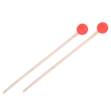 2Pcs Red Drum Mallets for Xylophone Timpani Snare Drum Accessories