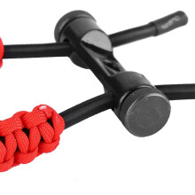 Verstellbares rotes Polyester-Bogenschützen-Armbind mit Handschlaufe 237,52,5 cm