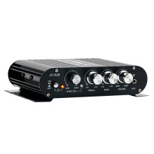 ST-838 HIFI Amplifier 2.1 Channel Car MP3 Mini Amp AUX Input High and Low Bass Adjustment Super Bass 20Wx2+40W Amplifier Durable, 500423526
