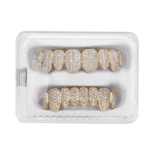 Teeth Prop Accessory for Halloween - Brass, Gold/Silver/Rose Gold, Adjustable Size 1