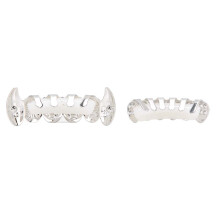 Hip Hop Gold Teeth Grillz Set for Halloween and Party Fashion Accessory