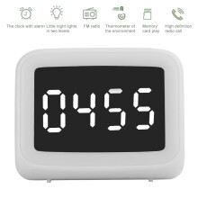 BT511 Portable Bluetooth 5.0 Speaker with FM, LED Time Display, Thermometer