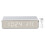 3-in-1 Digital Bedside Clock Thermometer Wireless Charger, Silver 2