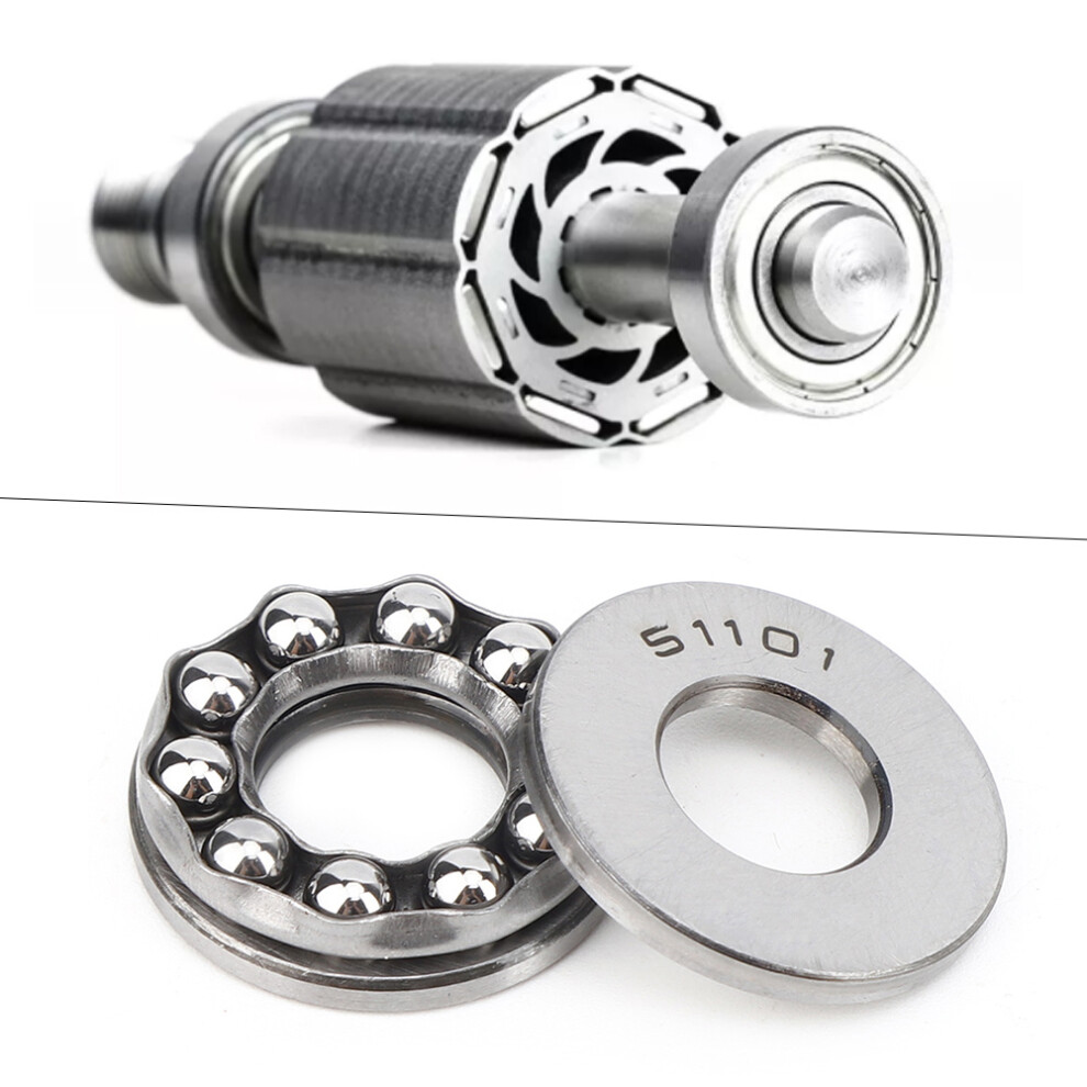 Durable 51101 5Pcs Thrust Ball Bearings Steel 2Rs Low Noise Design 8781362030912