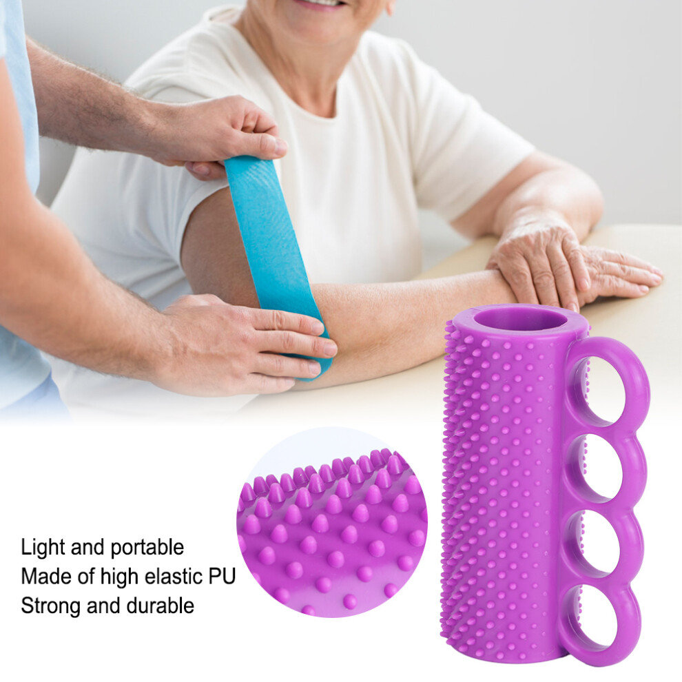 Purple Hand Grip Strengthener For Stroke Rehabilitation - Finger & Wrist Exerciser