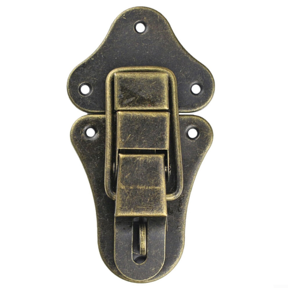 Vintage Iron Toggle Latch For Wooden Jewelry Chest And For Suitcase Hasp With Screws For Secure Closure 9339159259337