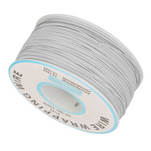 Einzelnes Kupferkabel 30AWG 0,25mm Kern Weiß für DIY Elektrotechnik- und Verkabelungsaufgaben