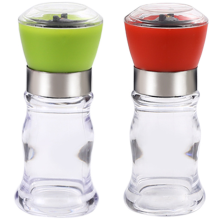 Moulin à épices en verre rechargeable pour épices fraîchement moulues, design élégant, corps transparent, choix durable, moulin réglable pour