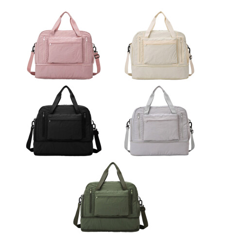 Sac de voyage pratique Oxford, compartiment intérieur-Beige 1