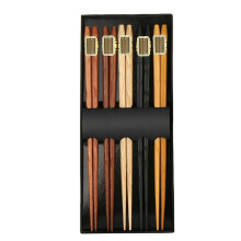 Conjunto de Hashis para Presente, 23 cm (8,86 polegadas), Hashis Japoneses de Bambu com Design Antiderrapante, Cores Sortidas, Alta Qualidade,