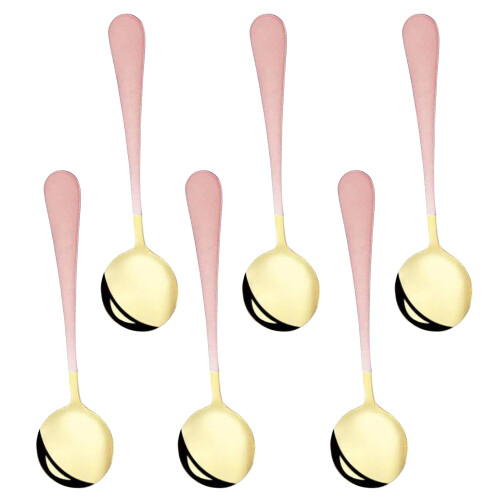 Unique Style Elegant Soup Spoons, Stainless Steel Classic Pattern for Modern Comfortable Dining