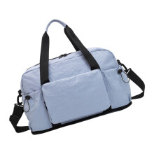 Sac à bagages pliable léger, sacs de voyage avec stockage-Bleu
