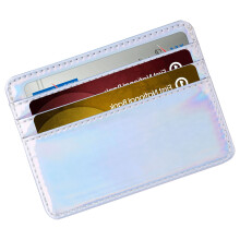 Minimalist Wallets for Men & Women Rfids Front Pocket-Silver