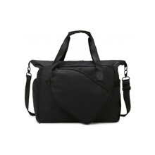 High Capacity Lightweight Sports Duffle With Separate-Black