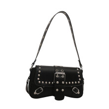 Leren schoudertassen Kleine crossbodytassen voor dames-Zwart