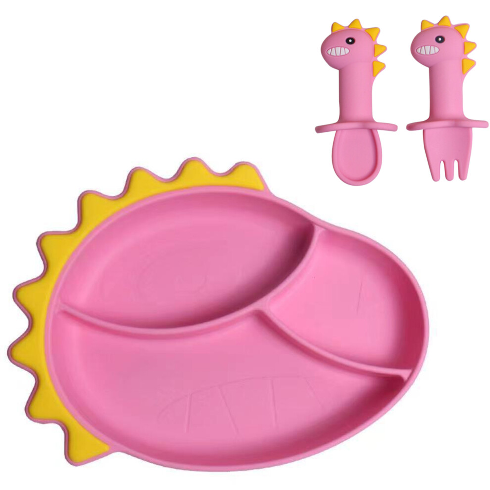 Bpa-Free Silicone Suction Plate, Encourage Positive Mealtime with Engaging Design, Non-Toxic Baby Feeding Plate for Independent Feeding, Promote Senso