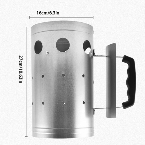 Chimney Starter For BBQ Charcoal Lighter With Oxygen Supply Uniform 2