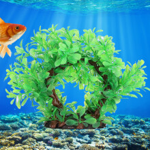 Künstliche Aquarium Kunststoff Wasserpflanzen Grün, 114g Fischtank-Dekoration