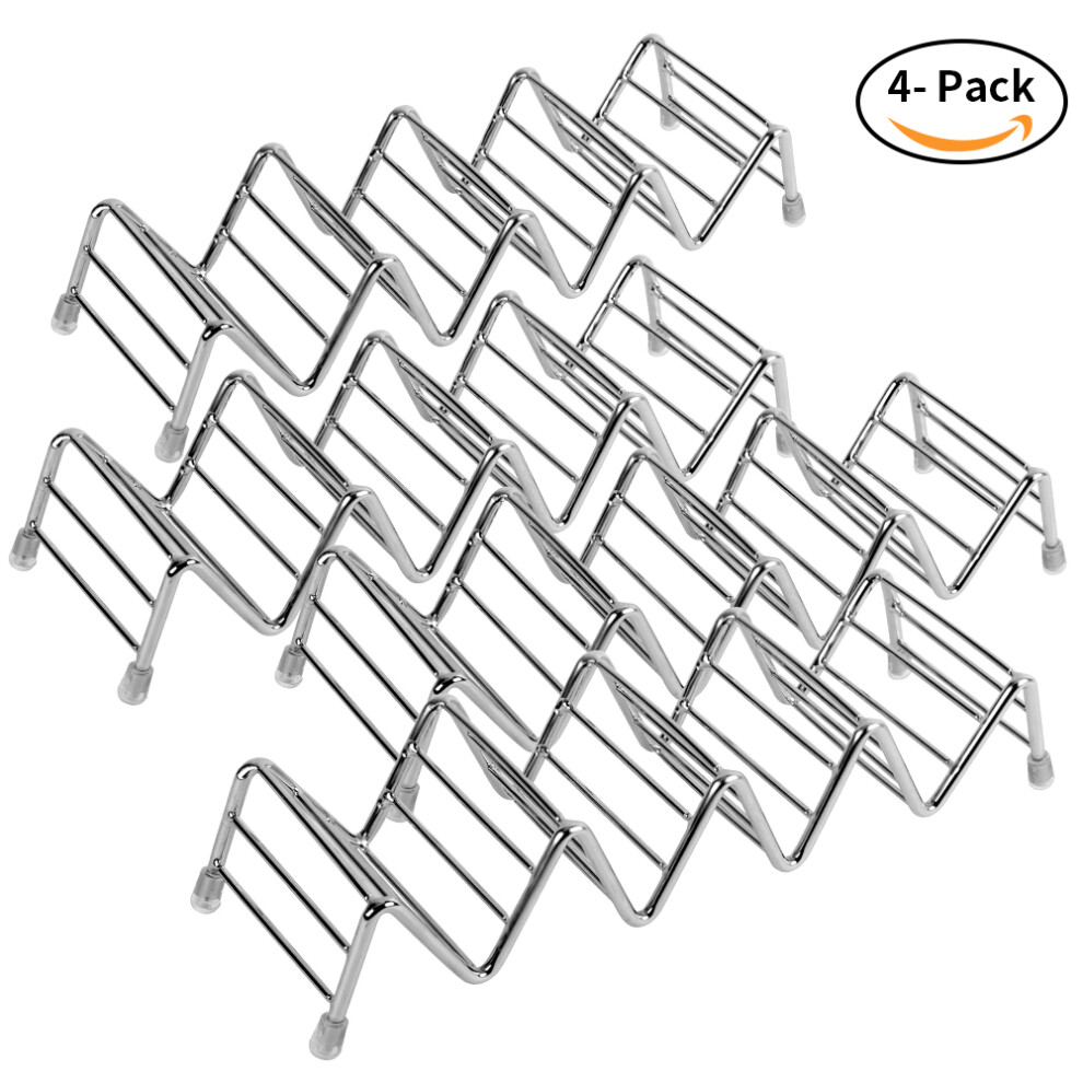 Mealtime Fun With Durable Construction, Stainless Steel Taco Holders For Oven Safe Baking And Versatile Use In Any Setting 9155353318973