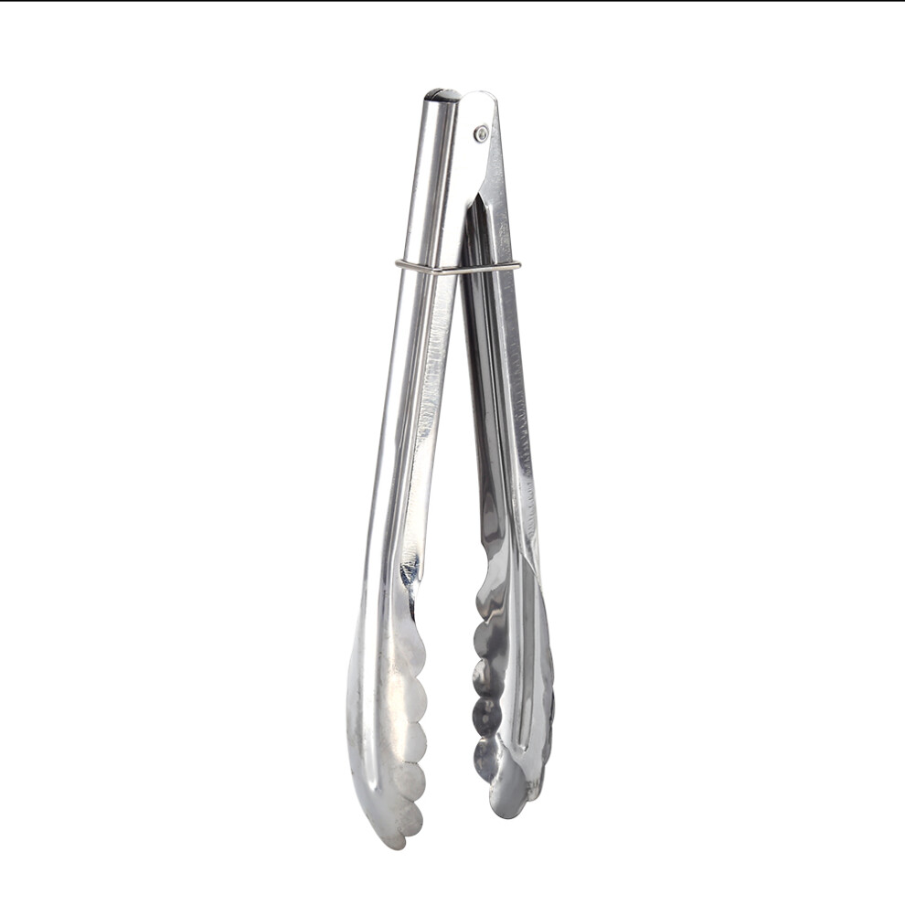 9-Inch Length Stainless Steel Food Tongs, Durable Material Ensuring Longevity, Functional Design With Smooth Surface For Easy Cleaning, Multi-Purpose