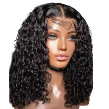 Natürliches lockiges Haarteil mit Afro-Struktur-Schwarz 14 Zoll