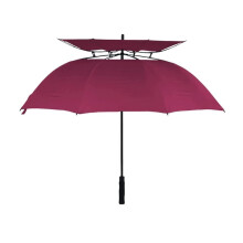 Umbrella for Rain Large Golf Umbrella 62 Inch Vented Windproof Auto Open Double Canopy Oversized Durability Golf Umbrella 108cm B