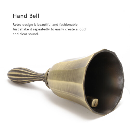 Creative Bronze Handbell for Bar, Dinner, Class, Wake-Up, Signal
