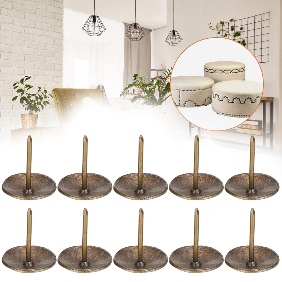 30Pcs Upholstery Nails Turtleback Pattern Sofa Decor Diy Clothing Iron 19Mm 7611362039039