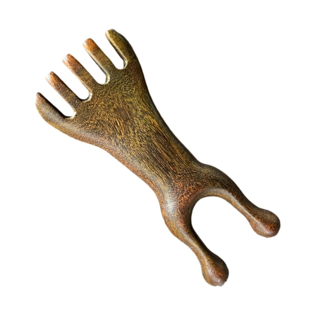 Sandalwood Gua Sha Comb Facial Massage Tool Nose Massager Acupoint Portable Small Scratcher for Face